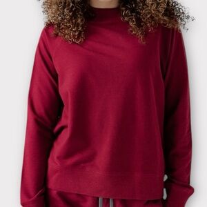 Cariloha Women’s Pullover Sweatshirt Medium Bamboo Blend Mock Neck Cozycore NWT